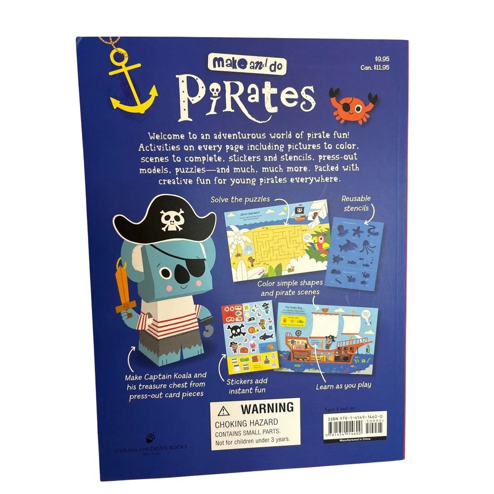 Make and Do Pirates Activity‎ Book Sterling Childrens Books Kids Ages 4 Up STEAM